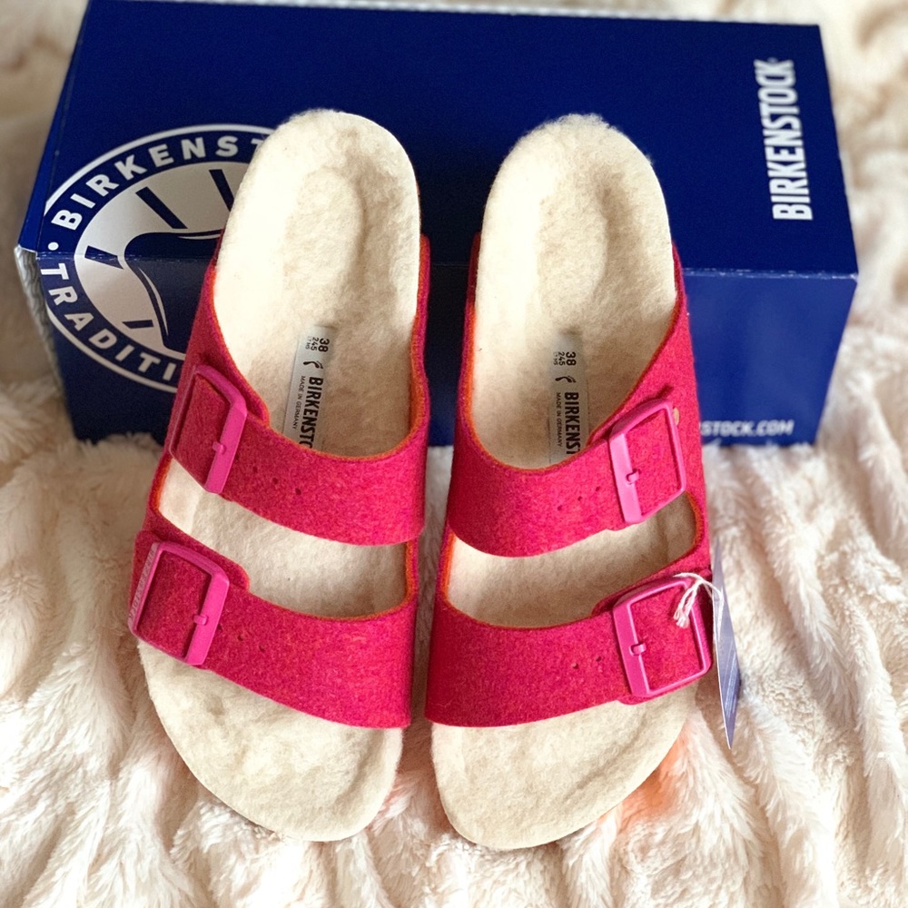New! Birkenstock Arizona Rivet Sz 6US (37) Fuchsia - Picture 4 of 8